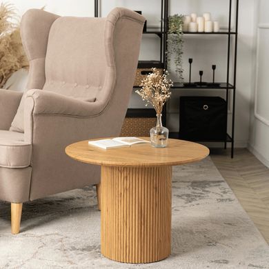 Журнальний столик MAYLIN MEBEL ELITE 60x60 Дуб фотографія