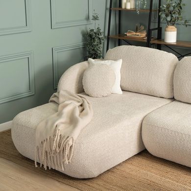 Кутовий диван MEBEL ELITE OLE 250 см Беж (лівий) фотографія
