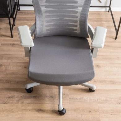 Стілець офісний обертовий MEBEL ELITE CARET 2 сірий фотографія