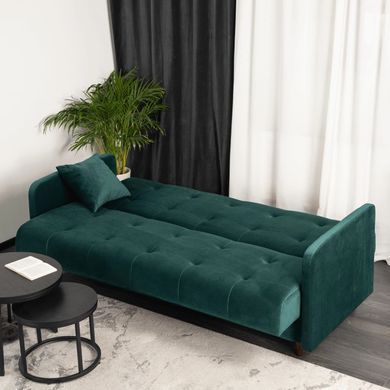 Диван раскладной MEBEL ELITE TIVOLI 198 см Зеленый фотография