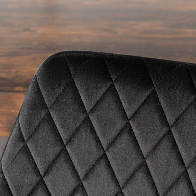 Стул бархатный MEBEL ELITE BRESSO Velvet Черный фотография