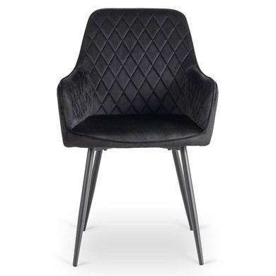 Стул бархатный MEBEL ELITE BRESSO Velvet Черный фотография
