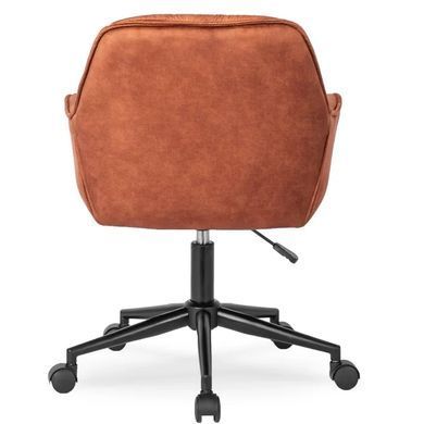 Стул офисный поворотный бархатный MEBEL ELITE MILAN 2 Velvet Красный / Черный фотография