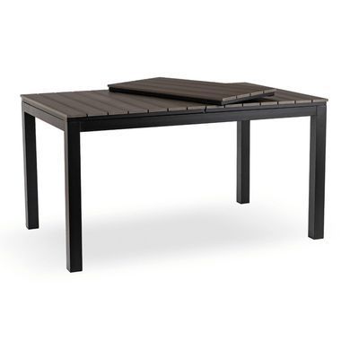Стол Раскладной обеденный ARGOS MEBEL ELITE 140(180)х90 Темно-серый дуб/черный фотография