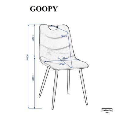 Стілець GOOPY Intarsio Беж фотографія