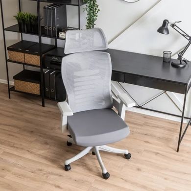 Стілець офісний обертовий MEBEL ELITE CARET 2 сірий фотографія