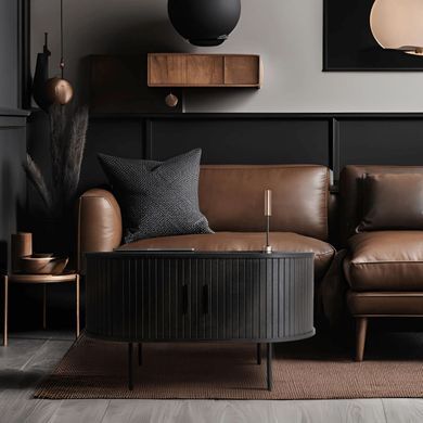 Журнальний столик MEBEL ELITE HEATHER Чорний фотографія