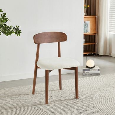 Стул MEBEL ELITE ALVIN Орех / Беж фотография