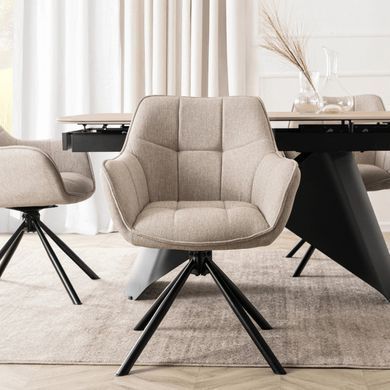 Стілець поворотний MEBEL ELITE PEONY 2 Беж фотографія