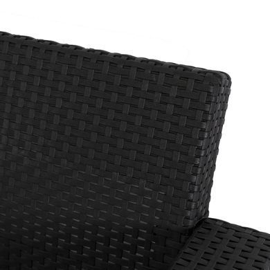 Комплект садових меблів MEBEL ELITE INDIANA Чорний