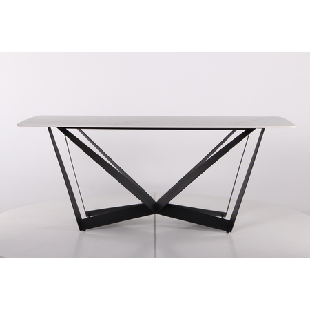 Стіл обідній William AMF 180X80 ceramics Carrara bianco фотографія