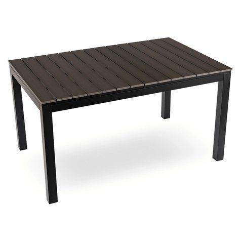 Стіл Розкладний обідній ARGOS MEBEL ELITE 140(180)х90 Темно-сірий дуб/чорний фотографія