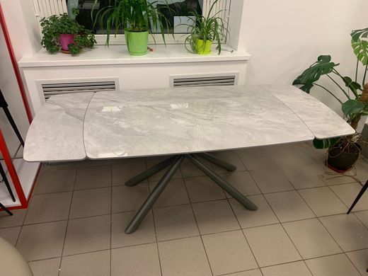 Стол раскладной PALERMO GREY ROCK Concepto 140(200)x90 Керамика Глянец Серый фотография