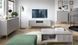 Комод Perfect Home Новая/Nova 3-дверный с 3 ящиками и золотыми ножками KSZ154 Серый