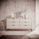 Комод Perfect Home Ланте / Lante з 6 шухлядами і чорними ніжками 6S/163 Беж