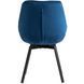 Стілець поворотний оксамитовий MEBEL ELITE LUNA Velvet Темно-синій