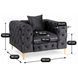 Кресло MEBEL ELITE SORRENTO 1S Черный
