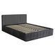 Ліжко двоспальне оксамитове MEBEL ELITE CROS Velvet 160x200 см Сірий