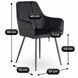 Стул бархатный MEBEL ELITE BRESSO Velvet Черный
