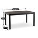 Стол Раскладной обеденный ARGOS MEBEL ELITE 140(180)х90 Темно-серый дуб/черный