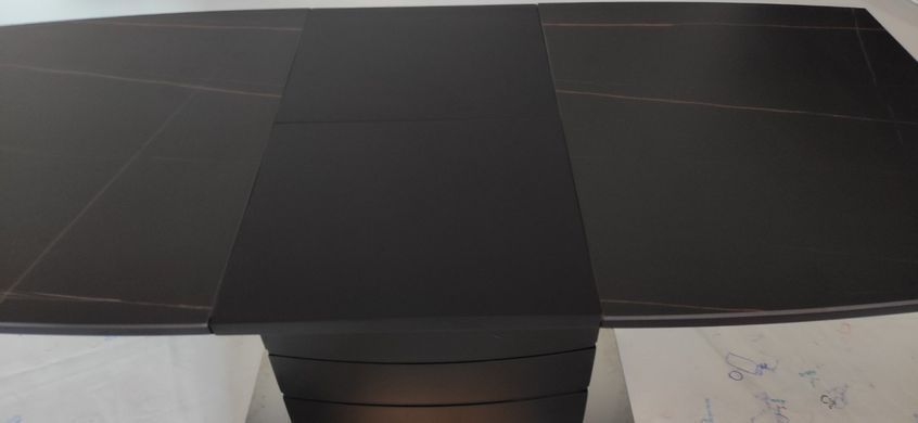 Стіл розкладний TML-850 VETRO 110(150)x70 Чорний Онікс фотографія