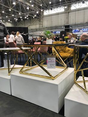Журнальный столик LIAM Signal 60х60 Золотой фотография