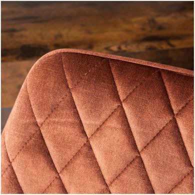 Стілець оксамитовий MEBEL ELITE BRESSO Velvet Рудий фотографія