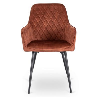 Стілець оксамитовий MEBEL ELITE BRESSO Velvet Рудий фотографія