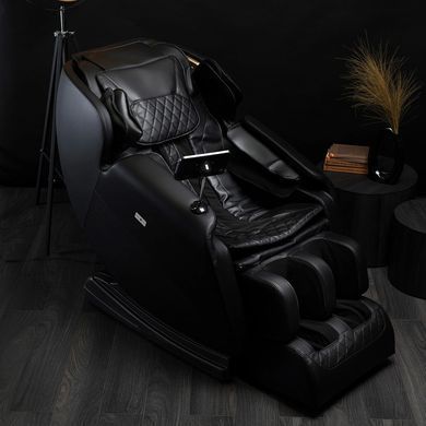 Массажное кресло MEBEL ELITE RX ULTRA PRO MAX экокожа черный фотография
