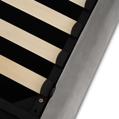 Ліжко двоспальне MEBEL ELITE BRISTOL 180x200 см Сірий фотографія