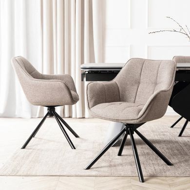 Стул поворотный MEBEL ELITE PEONY 2 Капучино фотография