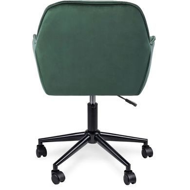 Стілець офісний поворотний оксамитовий MEBEL ELITE MILAN 2 Velvet Зелений / Чорний фотографія