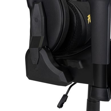 Стілець офісний поворотний MEBEL ELITE FURY Чорний/Жовтий фотографія
