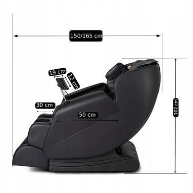 Массажное кресло MEBEL ELITE RX ULTRA PRO MAX экокожа черный фотография