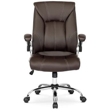 Стілець офісний поворотний MEBEL ELITE SORIN екошкіра Коричневий фотографія