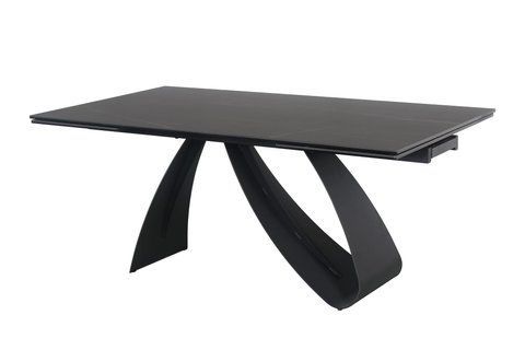 Стол Обеденный DIUNA CERAMIC Signal SAHARA NOIR 160(240)X90 Черная Сахара Нуар / Черный мат фотография