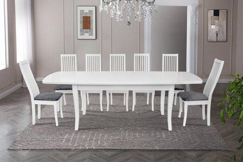 Стол обеденный Квартет Микс Мебель 180-90 белый фотография