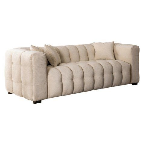 Софа MODERNO 3S MEBEL ELITE 235 см ткань Кремовый фотография