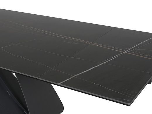 Стіл Обідній DIUNA CERAMIC Signal CERAMIC SAHARA NOIR 160(240)X90 Чорна Сахара Нуар / Чорний мат фотографія