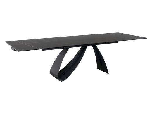 Стіл Обідній DIUNA CERAMIC Signal CERAMIC SAHARA NOIR 160(240)X90 Чорна Сахара Нуар / Чорний мат фотографія