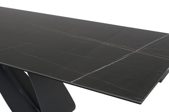 Стіл Обідній DIUNA CERAMIC Signal CERAMIC SAHARA NOIR 160(240)X90 Чорна Сахара Нуар / Чорний мат фотографія