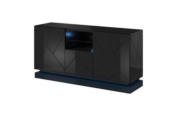 Комод QIU Cama 150 2D1K Чорний фотографія