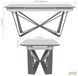 Стол раскладной Vincent black AMF 160(240)X90 сeramics Calacatta nero