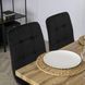 Стілець оксамитовий MEBEL ELITE PERU Velvet, Чорний
