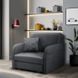 Набір з 2х розкладних крісел MEBEL ELITE VERO 97 см Сірий / велюр