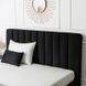 Ліжко двоспальне оксамитове 160x200 MEBEL ELITE MARI Velvet Чорний