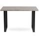 Стол MEBEL ELITE ALTE 120х65 см Бетон / черный