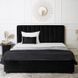 Ліжко двоспальне оксамитове 160x200 MEBEL ELITE MARI Velvet Чорний