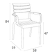 Комплект мебели для кафе Onto Siesta Paris with Paris table 70 White
