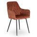Стілець оксамитовий MEBEL ELITE BRESSO Velvet Рудий фотографія